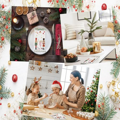 Christmas Nutcracker Paper Napkins - 100 Pack Holiday Table Decor - 3 Ply Disposable Hand Towels - Winter Xmas Home & Kitchen