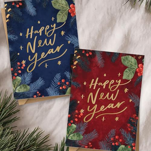 20 Pack Christmas Greeting Cards with Envelopes - Festive Notecards for Holiday Wishes