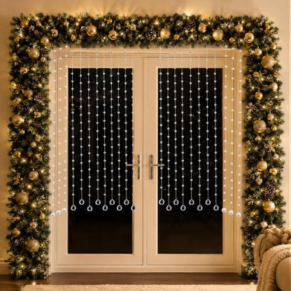 10pcs 3.3Ft Crystal Beaded String Glass Garland for Christmas - Clear