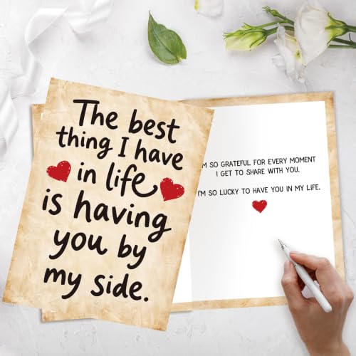 Romantic Anniversary Valentine’s Day Card for Couples - Variation SK-242