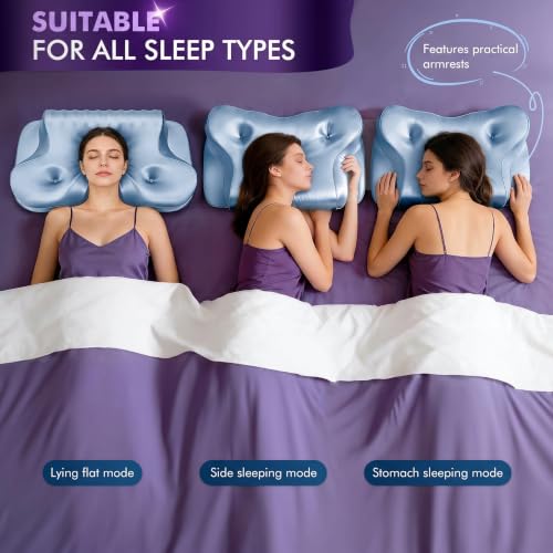 Cooling Memory Foam Neck Pillow for Support and Pain Relief