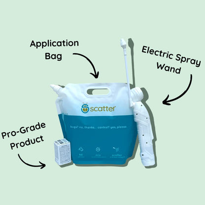 Scatter DIY Pest Control Kit - Pro Grade Insecticide Bug Killer Spray | Fast-Acting, Long-Lasting Protection