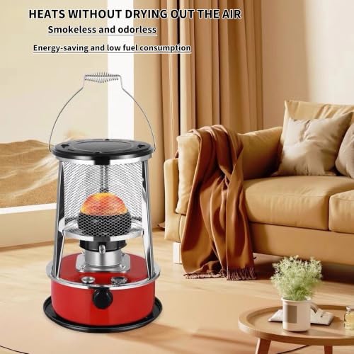 Portable Kerosene Heater 9000 BTU with 3 Wicks for Indoor & Camping Use