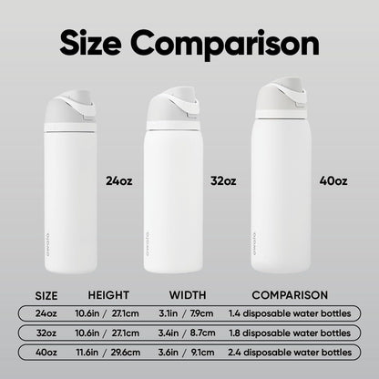 Owala FreeSip Insulated Stainless Steel Water Bottle - BPA-Free, 24 oz, Perfect for Sports & Travel | Crown Jewel