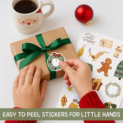 Christmas Stickers for Kids - Large Set of 400 Holiday Decorations - Variation of THIS listing