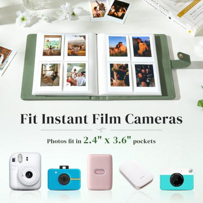 Ovesmusl Green Photo Album for Polaroid Hi-Print 2x3 and Snap - 320 Photos