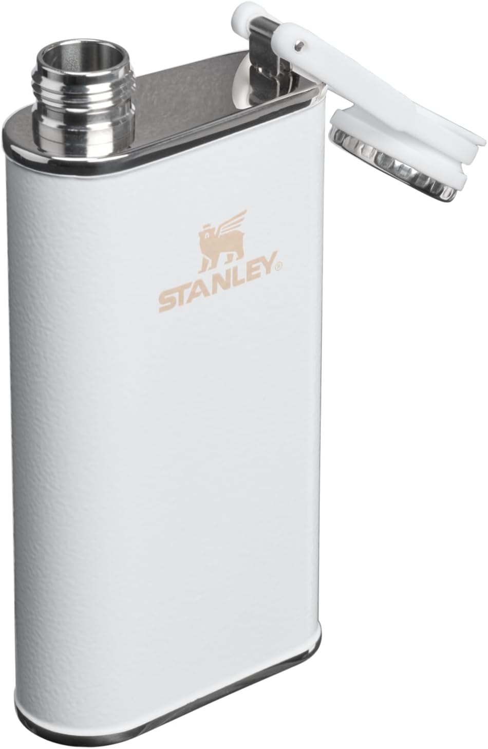 Stanley Classic Wide Mouth Flask - 8 oz Leakproof Insulated Stainless Steel | BPA-Free Hammertone Frost