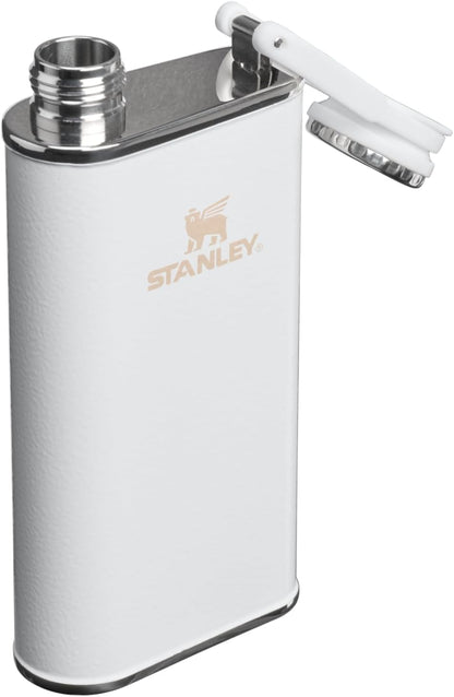 Stanley Classic Wide Mouth Flask - 8 oz Leakproof Insulated Stainless Steel | BPA-Free Hammertone Frost