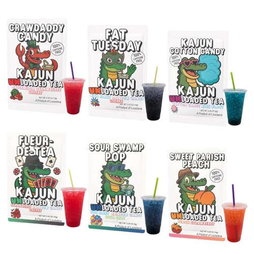 Caffeine-Free Loaded Tea Packets Variety 6 Flavors - Iced Tea Mixes