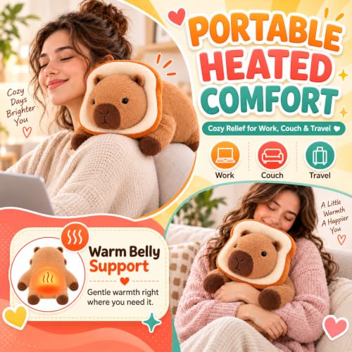 Weighted Capybara Plush Animal 5 lb for Adults, Sensory & Reusable Gift