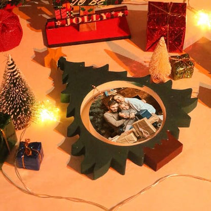 Christmas Tree Resin Photo Frame Mold - Silicone Craft Mold for Epoxy Crafts