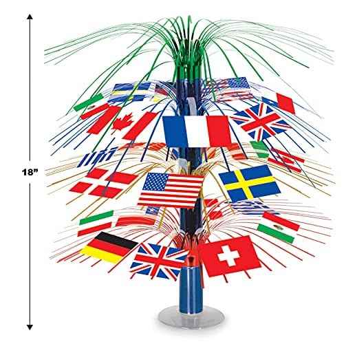Beistle International Flag Cascade Centerpiece