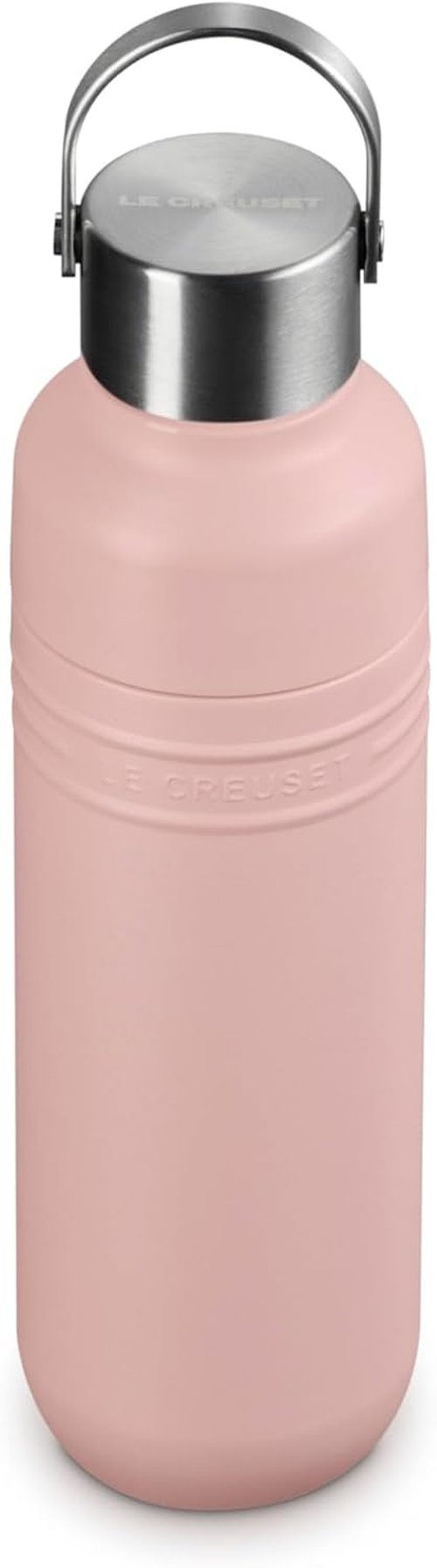 Le Creuset Stainless Steel Water Bottle - 16 oz. | Stylish Shell Pink Design
