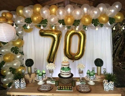 Gold Number 9 Balloon - 40 Inch Giant Foil Balloon for 9th Birthday Party Decorations