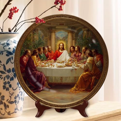 The Last Supper Classic Art Decor Melamine Plate 10.6 Inch Sign-45