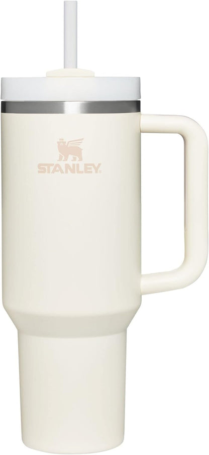 STANLEY Quencher H2.0 Tumbler - 40 oz Insulated Stainless Steel Cup with Straw | BPA-Free | Cream