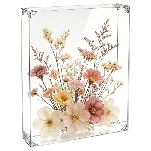 Acrylic Shadow Box Frame 16x13x3.1 Inches for Dried Flowers Photos Keepsakes