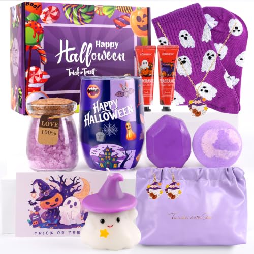 Halloween Gift Basket for Women - 13 Pcs Spooky Holiday Gift Set