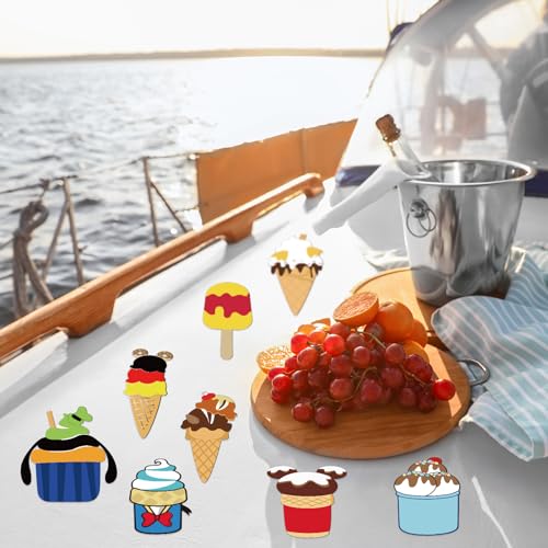 12 Pcs Refrigerator Magnets - Cute Mouse Cruise Door Stickers for Fridge & Metal Surfaces