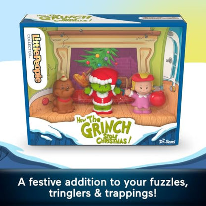 Little People Collector Dr. Seuss How the Grinch Stole Christmas Set - Holiday Figurines