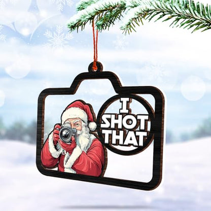 Photographer Christmas Ornament - Camera Decor for Tree - 2024 Holiday Gift - Variation of Camera Ornament