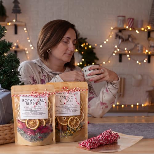 Christmas Scented Botanical Potpourri Kit - 4 Sets for Stovetop Simmering