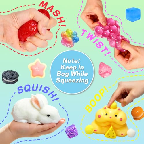 Kids Advent Calendar with 24 Squishy Toys - Christmas Countdown Gift