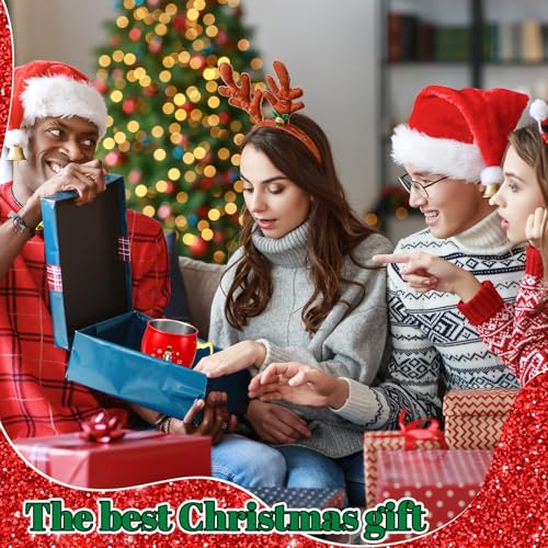 Nutcracker Christmas Mug Set - 4 Pcs 16 oz Moscow Mule Drinkware, Red White Green