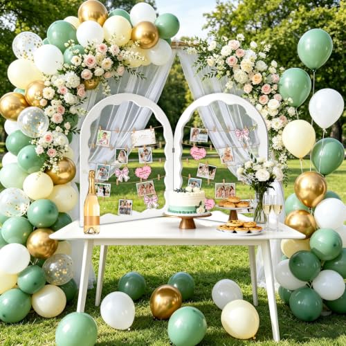 Wooden Photo Display Board for Wedding 36x24 Inch Two-Panel Arch Decor