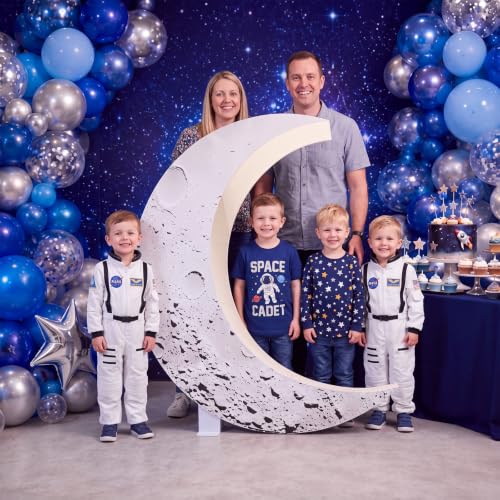 Large Moon Cardboard Cutout Standup for Space Theme Party Decoration - 5ft