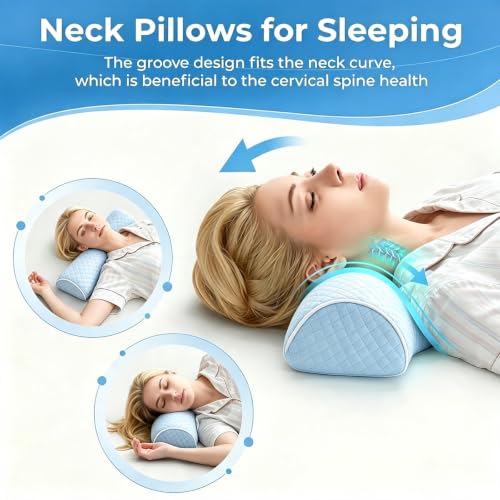 Cervical Pillow for Neck Pain Relief - Memory Foam Support for Sleeping