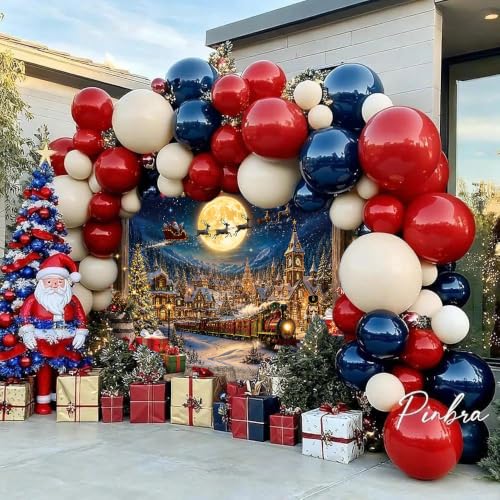 Christmas North Pole Backdrop 10x8FT Christmas Village Photography Background