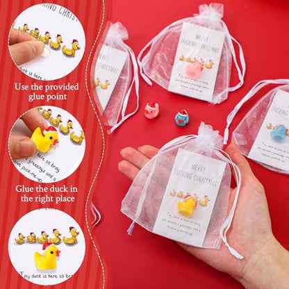 Bright Christmas Inspirational Gift Set with Ducks & Motivational Cards - 24 Sets