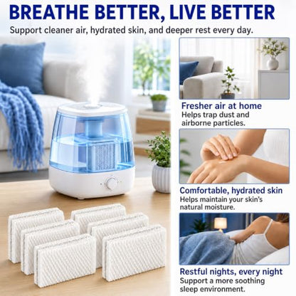 Humidifier Filter Replacement for Equate WF813 - 6 Pack