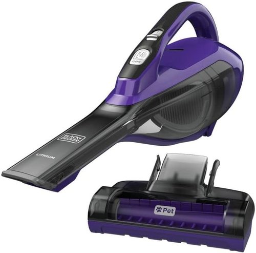 BLACK+DECKER Dustbuster Furbuster Cordless Pet Handheld Vacuum - AdvancedClean for Home & Car