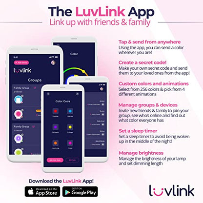 LuvLink Infinity Voice Lamp - Send Sounds & Color, Mint, Single