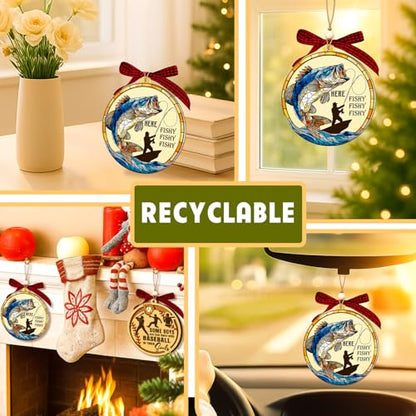 Fishing Ornament - Fishy Variation for Christmas Tree Decor - Unique Fish Gift