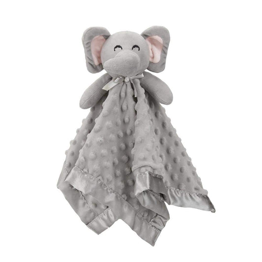 Pro Goleem Elephant Security Blanket - Soft Unisex Lovey Snuggle Toy for Newborns | Grey 16 Inch