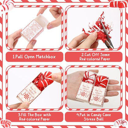40 Sets Christmas Christian Luminous Candy Cane Party Favors - Holiday Gifts