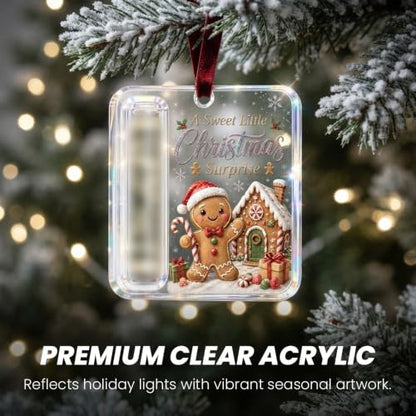 Angel Christmas Money Holder Ornament - Butterfly Acrylic Gift Display