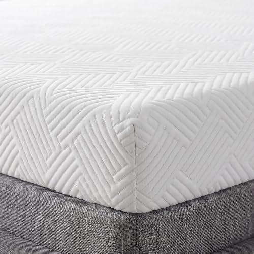 Queen Size 3-Inch Gel Memory Foam Mattress Topper Ventilated Soft Cover - White