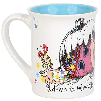 Dr. Seuss Grinch Cindy Lou Who Coffee Mug 16oz Multicolor Christmas Gift