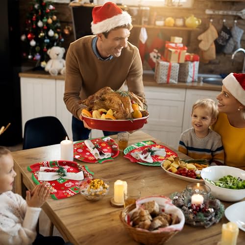 100 Pack Christmas Ugly Sweater Paper Plates - Holiday Party Supplies
