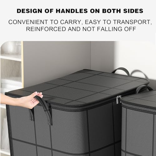 2PCS XXL (210L) Large Capacity Moving Storage Bags - Foldable Fabric Organizer for Bedding & Clothes