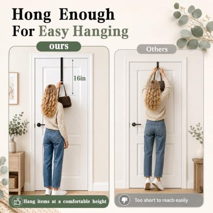 Adjustable Wreath Hanger for Front Door - 15-25 Inch Seasonal Decor Organizer