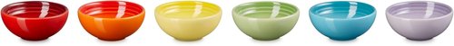 Le Creuset Pinch Bowls Set of 6 - 2 Oz Multi-Color Ceramic Bowls for Cooking & Serving