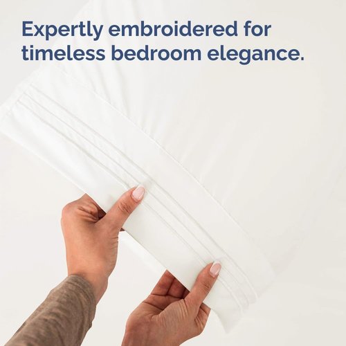 King Standard Pillow Cases - Soft Hotel Quality Covers for Comfy Bedding | Set of 4 - Antique White