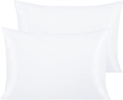 NTBAY Egyptian Cotton Pillowcases - Soft & Breathable 500 Thread Count | Set of 2, 20x30 Inches, White