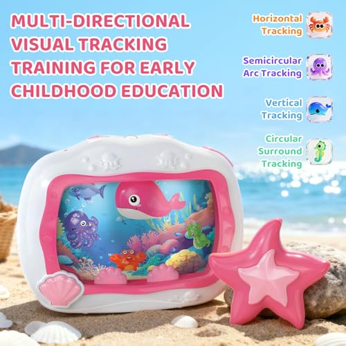 Baby Sleep Soother Musical Toy with Light for Newborns - Pink