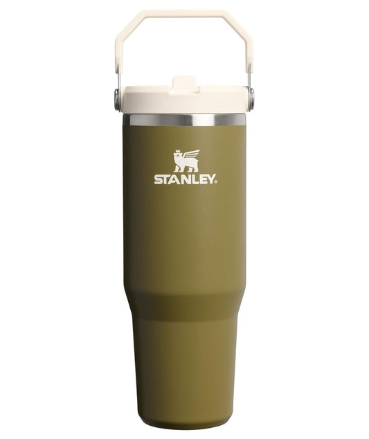 STANLEY IceFlow 2.0 Flip Straw Tumbler with Handle 30 oz | Twist On Lid and Flip Up Straw | Leak Resistant Water Bottle | Insulated Stainless Steel | BPA-Free | Exclusive Thyme